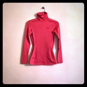 Under Armour coral fitted cold gear long sleeve